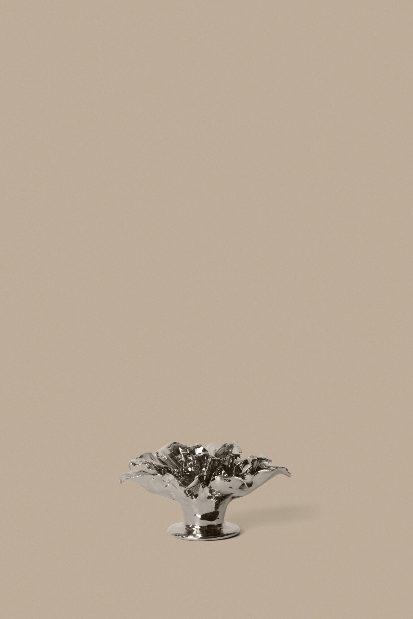 Holly Leaf lysestage – sølvfarvet
